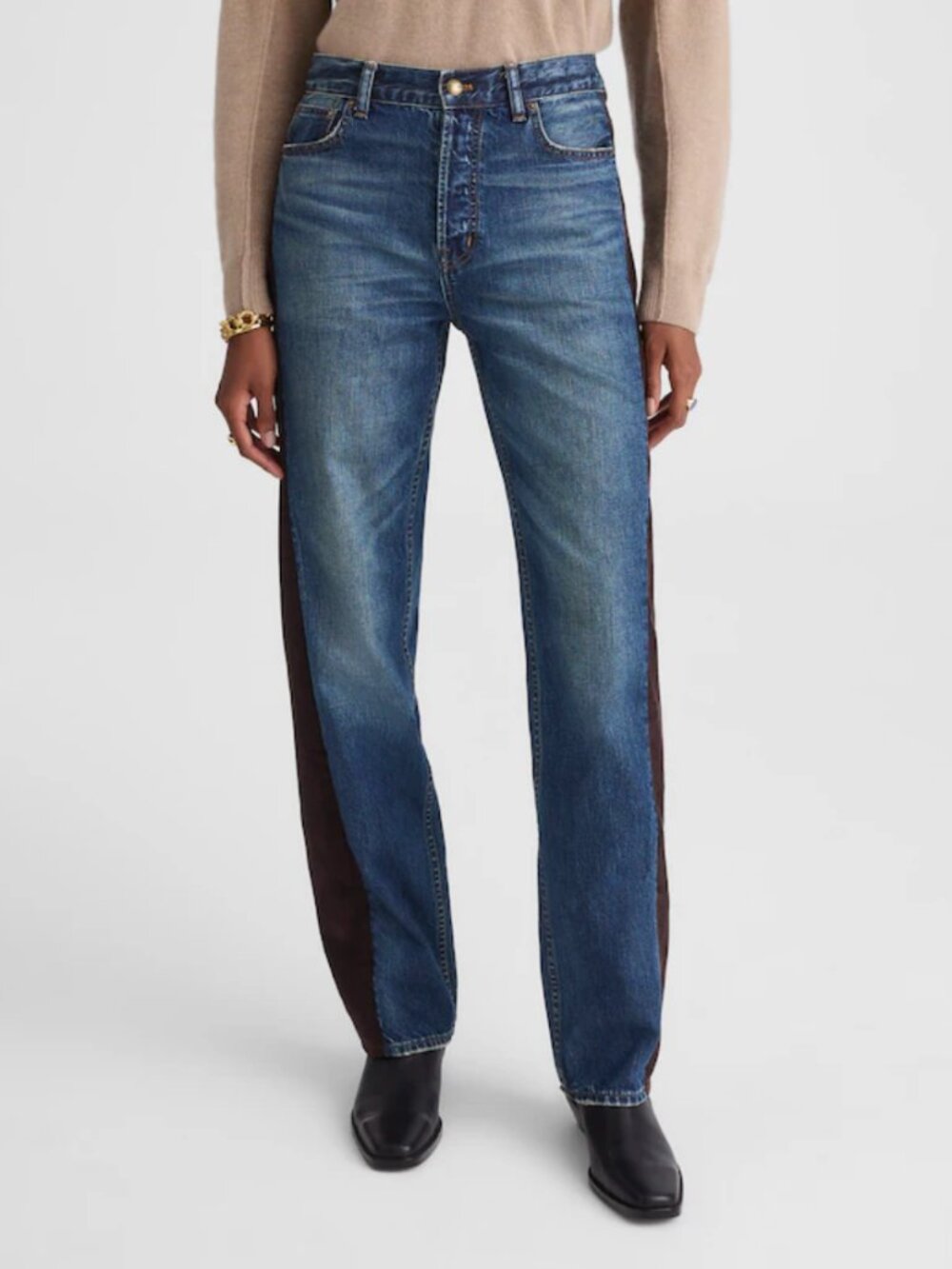 Madewell x Kaihara Denim Pieced Barrel-Leg Jean - Size 26